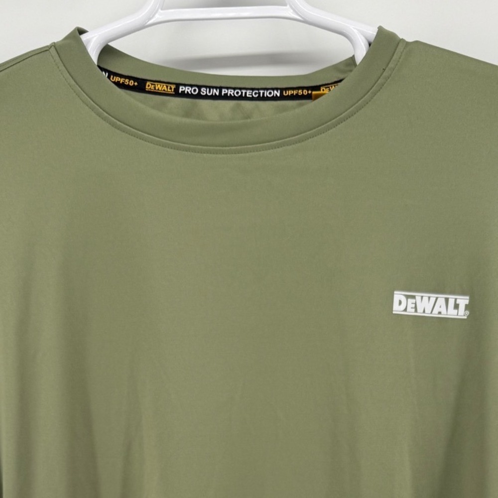 DEWALT Mens Pro Sun Protection UPF 50+ Long Sleeve Shirt Olive Green 
XL